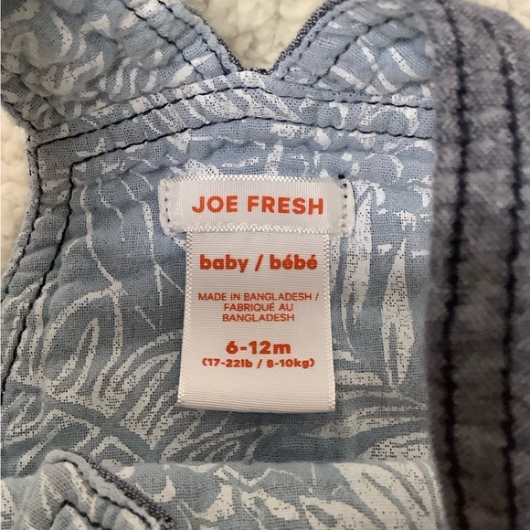 Joe Fresh Overall Shorts Shortalls  6 Months to 12 Months 6M-12M - Picture 2 of 4